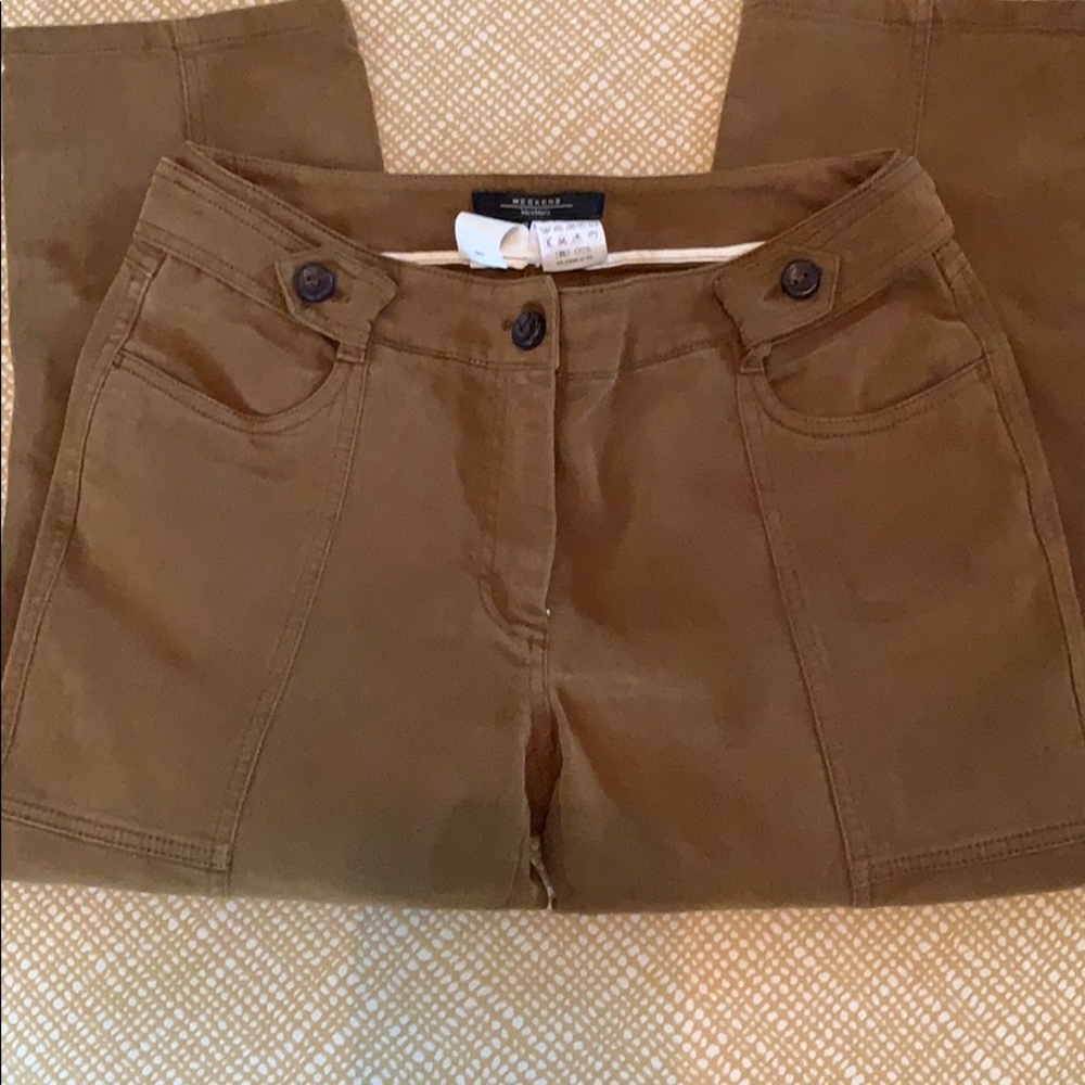 Brown crop pants